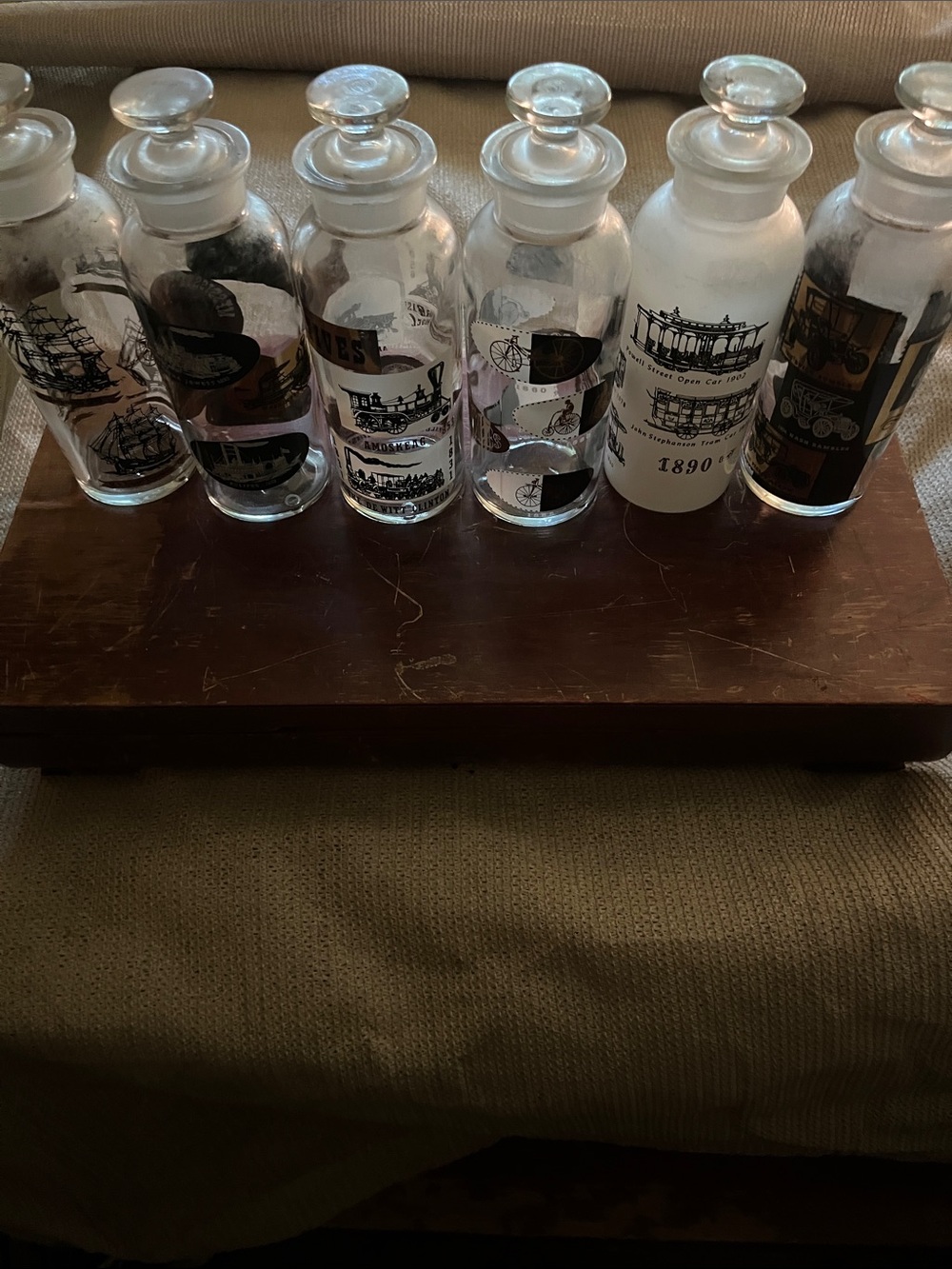 Transportation Apothecary bottles 6
Circa 1 1950